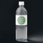 Personalized, stylish, modern & minimal water bottle label<br><div class="desc">This design is usable by all. The text, colors, logo, and images may all be added, changed, or resized as needed. Many thanks.</div>