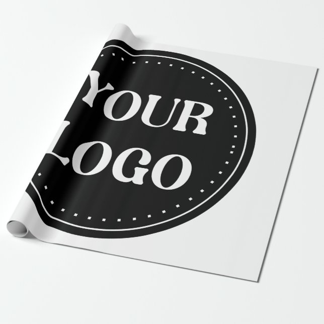 Personalized, stylish, modern & minimal wrapping paper (Unrolled)