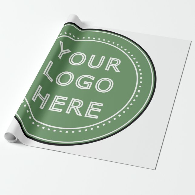 Personalized, stylish, modern & minimal wrapping paper (Unrolled)