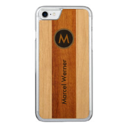 personalized stylish monogram carved iPhone 8/7 case