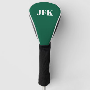 Personalized Stylish monogram green Golf Head Cover