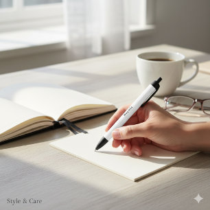 Personalized Stylish White Pen with Your Name