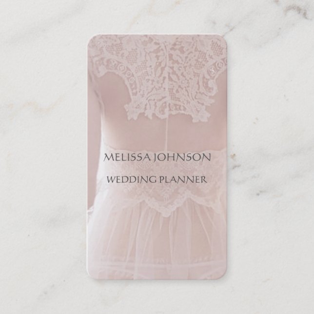 Personalized Stylist Wedding Planner Business Cart Card (Front)
