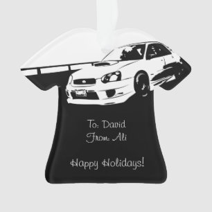 Personalized Subaru WRX Impreza STI - Drifting Ornament
