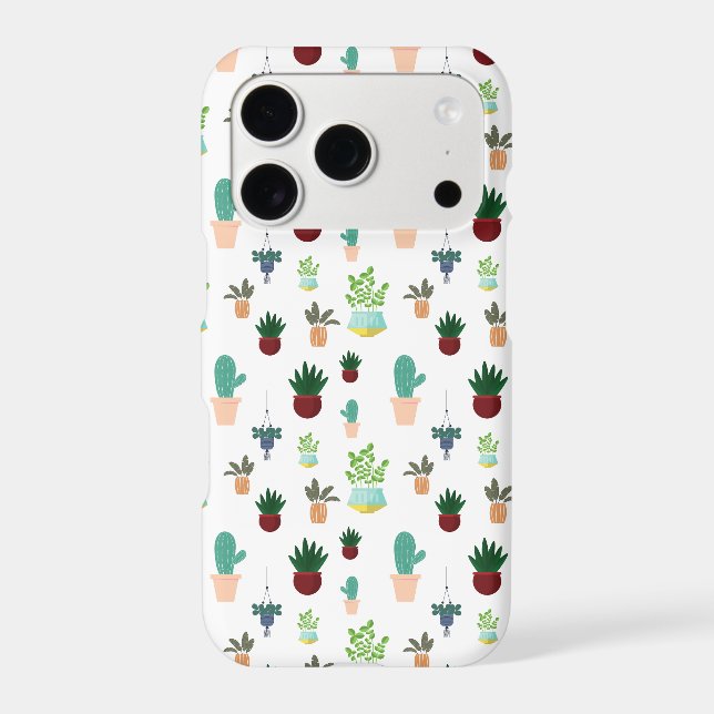 Personalized Succulent Cacti Iphone Case (Back)