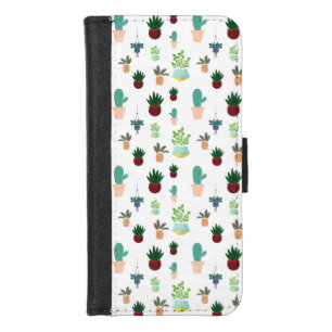 Personalized Succulent Cacti iPhone 8/7 Wallet Case