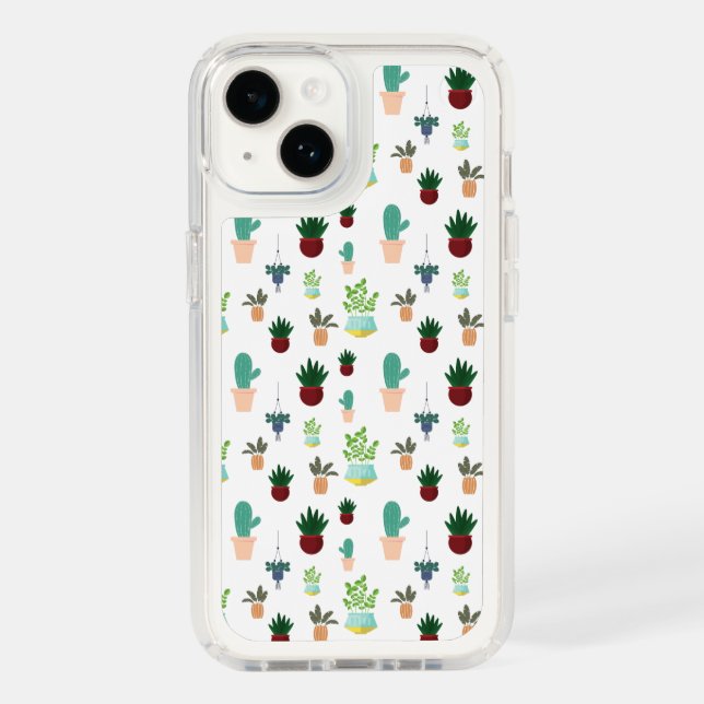 Personalized Succulent Cacti Speck iPhone Case (Front)
