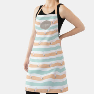 Personalized Sugar and Spice Shaker Stripes Apron