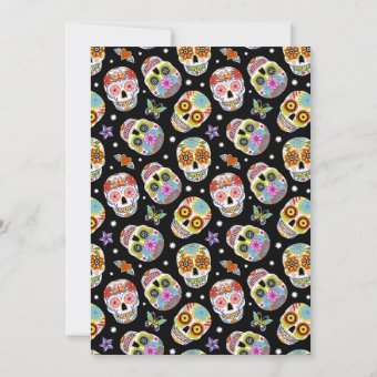 Personalized Sugar Skull Birthday Party Invitation | Zazzle