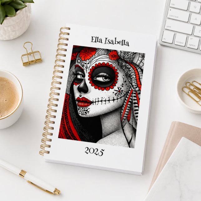 Personalized Sugar Skull La Catrina Planner (Creator Uploaded)