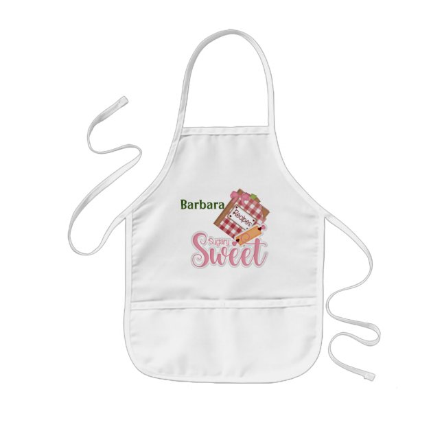 Personalized Sugar Sweet Kids' Apron (Front)