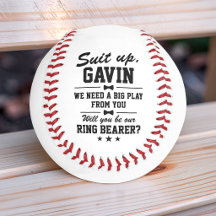 Personalized "Suit Up" Ring Bearer Proposal