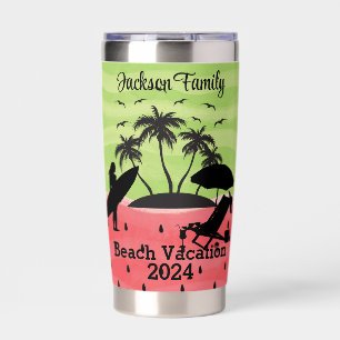 Personalized Summer beach family reunion vacation Insulated Tumbler