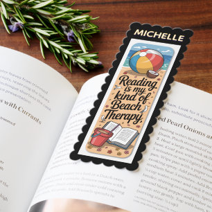 Personalized Summer Beach Reading Quotes Bookmarks