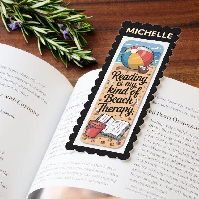 Personalized Summer Beach Reading Quotes Bookmarks (Book)