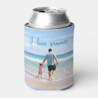 Personalized Summer Can Cooler Add Photo