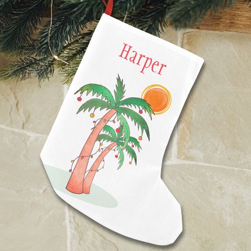 Personalized Summer Christmas Stocking