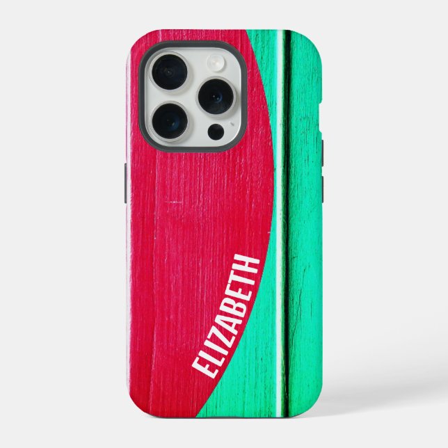 Personalized Summer Deck Floor Boards Iphone Case (Back)