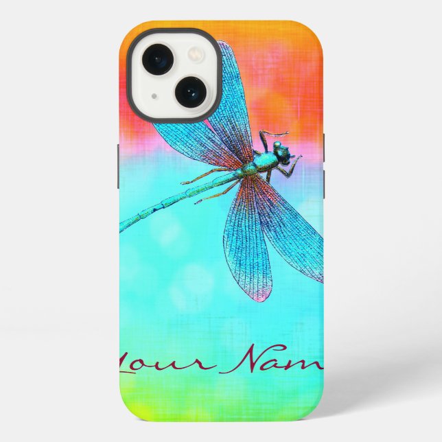 Personalized Summer Dragonfly Iphone Case (Back)