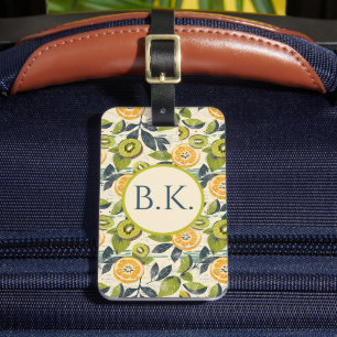 Personalized Summer Lemon Kiwi Luggage Tag