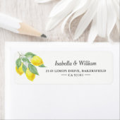 Personalized Summer Lemon Wedding Address Label (Insitu)