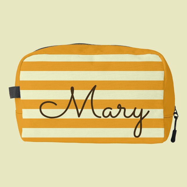 Personalized Summer Stripes Cosmetic Bag (Creator Uploaded)