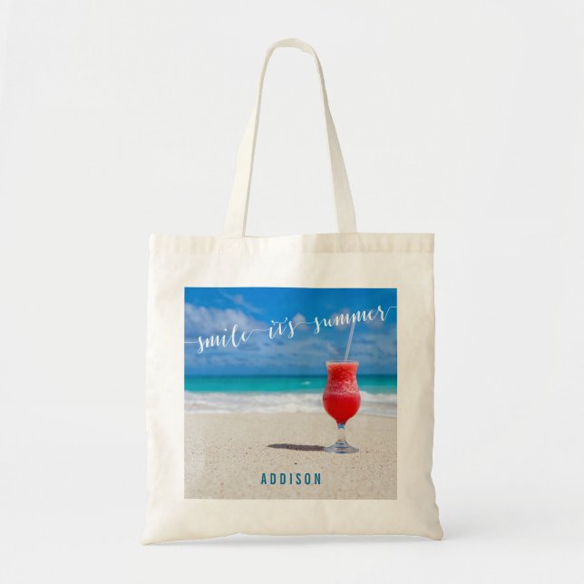 Personalized Summer Tote Bags (Front)