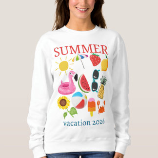 Personalized summer vacation design sweatshirt