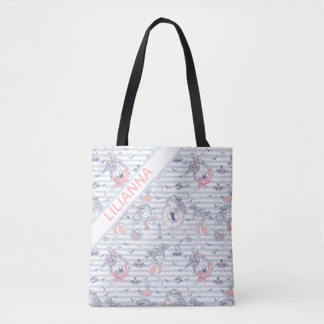 Personalized Summertime Fun  Tote Bag (Front)