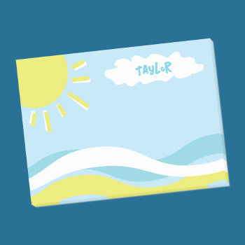 Personalized Summertime Sunshine Fun Post-it Notes by BiskerVille at Zazzle