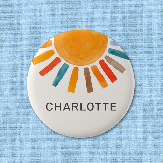 Personalized Sun  Button (Creator Uploaded)