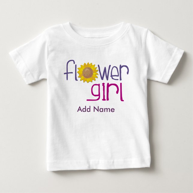 Personalized Sun Flowergirl T-shirts (Front)