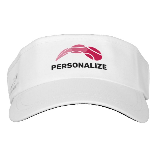 Personalized sun visor cap for tennis 
