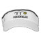 Personalized sun visor cap for tennis player coach