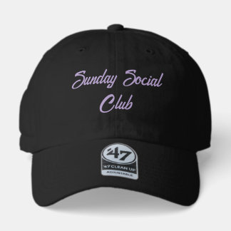 Personalized Sunday Social Club Baseball Cap