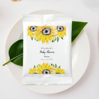 Personalized Sunflower Baby Shower Party Favor