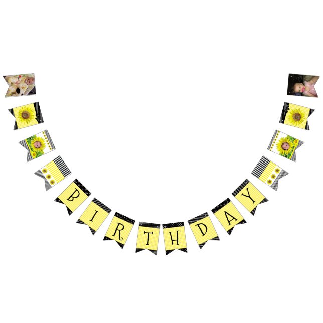 Personalized Sunflower Birthday Party Banner (All)