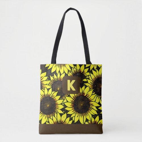 Personalized Sunflower Bliss Tote Bag
