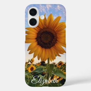 Personalized Sunflower Bloom - Nature Inspired iPhone 16 Case