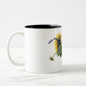 Personalized Sunflower Bouquet Two-Tone Coffee Mug (Left)