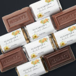 Personalized Sunflower Bridal Shower Date  Hershey's Miniatures<br><div class="desc">These chocolate minis features an elegant,  stunning,  and beautiful lovely watercolor sunflowers arrangement. Personalize this chocolate to any name and dat you wish and customize your message to thank and give it to your guests.</div>