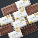 Personalized Sunflower Bridal Shower Date  Hershey's Miniatures<br><div class="desc">These chocolate minis features an elegant,  stunning,  and beautiful lovely watercolor sunflowers arrangement. Personalize this chocolate to any name and dat you wish and customize your message to thank and give it to your guests.</div>