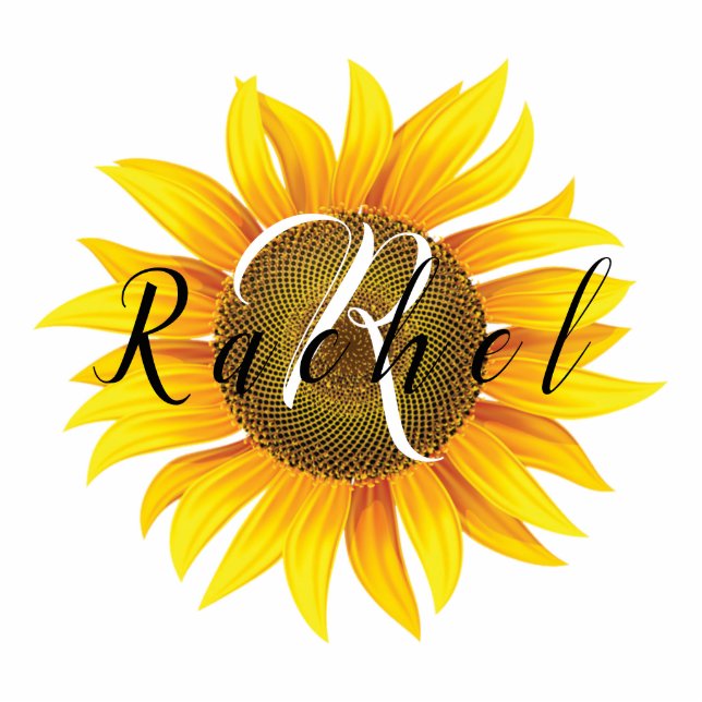 Personalized sunflower  cutout (Front)
