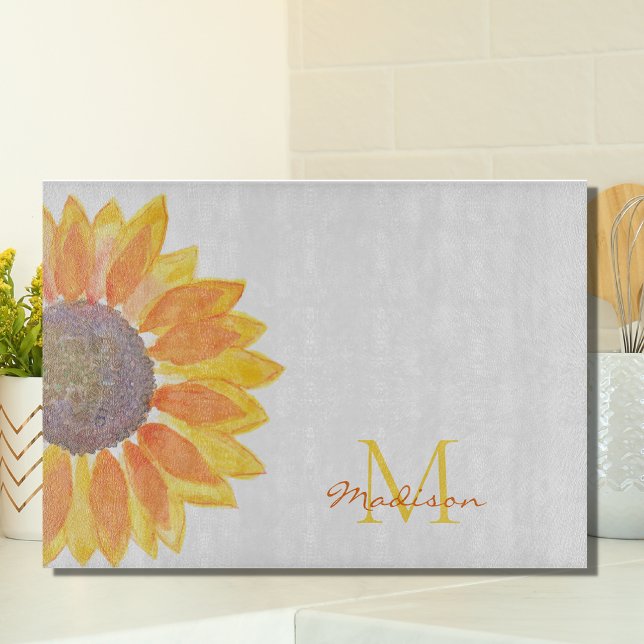 Personalized Sunflower Cutting Board (Creator Uploaded)