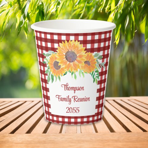 Personalized Sunflower Family Reunion 