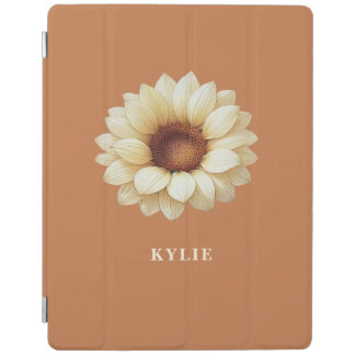 Personalized Sunflower Name Terra Cotta iPad Case