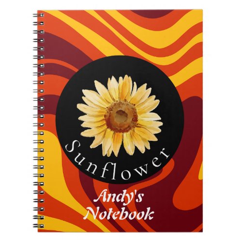 Personalized Sunflower natures collection  Notebook