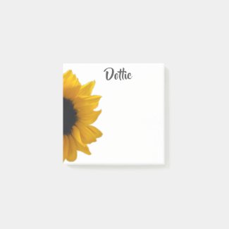 PERSONALIZED SUNFLOWER Post-It notes