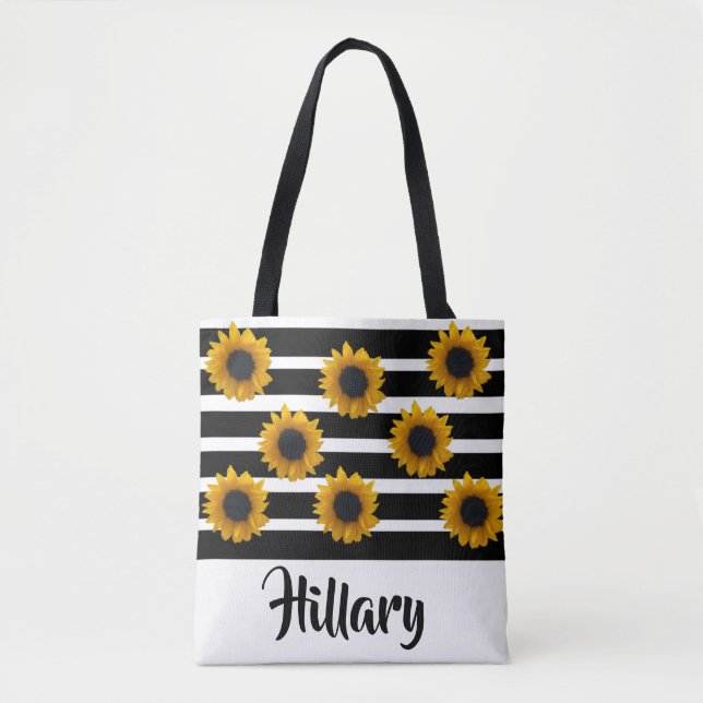 PERSONALIZED SUNFLOWER TOTE (Front)
