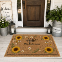 Personalized Sunflower Welcome